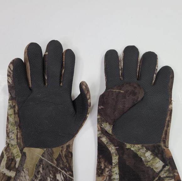 Game Winner Decoy Elbow Length Camo Hunting Gloves Textured Grip Men's Size M/L - Picture 3 of 7